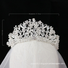 2020 new style wedding bridal tiara  crystal crown large pageant crown